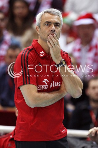  24.09.2013 GDANSK ERGO ARENA<br />SIATKOWKA MEZCZYZN<br />MISTRZOSTWA EUROPY W SIATKOWCE MEZCZYZN 2013 CEV VELUX<br />VOLLEYBALL EUROPEAN CHAMPIONSHIP MEN 2013 - FINAL ROUND <br />BARAZE O AWANS DO CWIERCFINALU<br />POLSKA - BULGARIA ( POLAND - BULGARIA )<br />N/Z ANDREA ANASTASI TRENER ( HEAD COACH ) SYLWETKA <br /> 