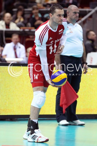  24.09.2013 GDANSK ERGO ARENA<br />SIATKOWKA MEZCZYZN<br />MISTRZOSTWA EUROPY W SIATKOWCE MEZCZYZN 2013 CEV VELUX<br />VOLLEYBALL EUROPEAN CHAMPIONSHIP MEN 2013 - FINAL ROUND <br />BARAZE O AWANS DO CWIERCFINALU<br />POLSKA - BULGARIA ( POLAND - BULGARIA )<br />N/Z MICHAL RUCIAK SYLWETKA <br /> 
