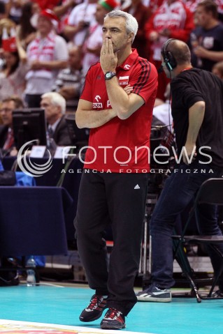  24.09.2013 GDANSK ERGO ARENA<br />SIATKOWKA MEZCZYZN<br />MISTRZOSTWA EUROPY W SIATKOWCE MEZCZYZN 2013 CEV VELUX<br />VOLLEYBALL EUROPEAN CHAMPIONSHIP MEN 2013 - FINAL ROUND <br />BARAZE O AWANS DO CWIERCFINALU<br />POLSKA - BULGARIA ( POLAND - BULGARIA )<br />N/Z ANDREA ANASTASI TRENER ( HEAD COACH ) SYLWETKA <br /> 