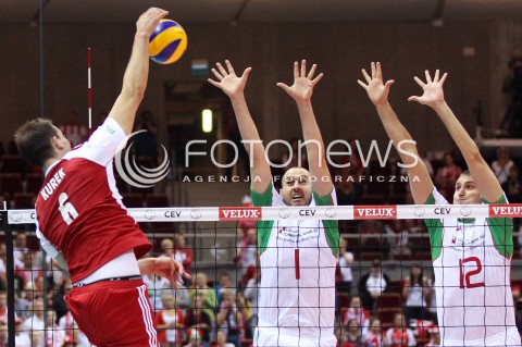  24.09.2013 GDANSK ERGO ARENA<br />SIATKOWKA MEZCZYZN<br />MISTRZOSTWA EUROPY W SIATKOWCE MEZCZYZN 2013 CEV VELUX<br />VOLLEYBALL EUROPEAN CHAMPIONSHIP MEN 2013 - FINAL ROUND <br />BARAZE O AWANS DO CWIERCFINALU<br />POLSKA - BULGARIA ( POLAND - BULGARIA )<br />N/Z BARTOSZ KUREK GEORGI BRATOEV VIKTOR YOSIFOV <br /> 