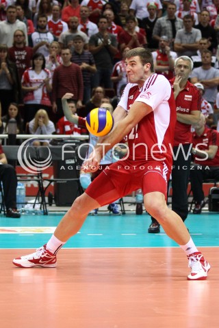  24.09.2013 GDANSK ERGO ARENA<br />SIATKOWKA MEZCZYZN<br />MISTRZOSTWA EUROPY W SIATKOWCE MEZCZYZN 2013 CEV VELUX<br />VOLLEYBALL EUROPEAN CHAMPIONSHIP MEN 2013 - FINAL ROUND <br />BARAZE O AWANS DO CWIERCFINALU<br />POLSKA - BULGARIA ( POLAND - BULGARIA )<br />N/Z GRZEGORZ BOCIEK SYLWETKA <br /> 