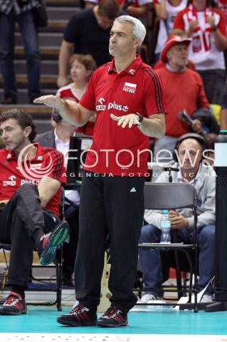  24.09.2013 GDANSK ERGO ARENA<br />SIATKOWKA MEZCZYZN<br />MISTRZOSTWA EUROPY W SIATKOWCE MEZCZYZN 2013 CEV VELUX<br />VOLLEYBALL EUROPEAN CHAMPIONSHIP MEN 2013 - FINAL ROUND <br />BARAZE O AWANS DO CWIERCFINALU<br />POLSKA - BULGARIA ( POLAND - BULGARIA )<br />N/Z ANDREA ANASTASI TRENER ( HEAD COACH ) SYLWETKA <br /> 