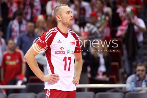  24.09.2013 GDANSK ERGO ARENA<br />SIATKOWKA MEZCZYZN<br />MISTRZOSTWA EUROPY W SIATKOWCE MEZCZYZN 2013 CEV VELUX<br />VOLLEYBALL EUROPEAN CHAMPIONSHIP MEN 2013 - FINAL ROUND <br />BARAZE O AWANS DO CWIERCFINALU<br />POLSKA - BULGARIA ( POLAND - BULGARIA )<br />N/Z PAWEL ZATORSKI SMUTEK PRZEGRANA PORAZKA EMOCJE<br /> 