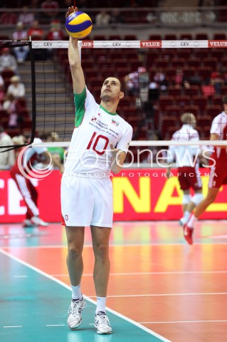  24.09.2013 GDANSK ERGO ARENA<br />SIATKOWKA MEZCZYZN<br />MISTRZOSTWA EUROPY W SIATKOWCE MEZCZYZN 2013 CEV VELUX<br />VOLLEYBALL EUROPEAN CHAMPIONSHIP MEN 2013 - FINAL ROUND <br />BARAZE O AWANS DO CWIERCFINALU<br />POLSKA - BULGARIA ( POLAND - BULGARIA )<br />N/Z VALENTIN BRATOEV SYLWETKA <br /> 