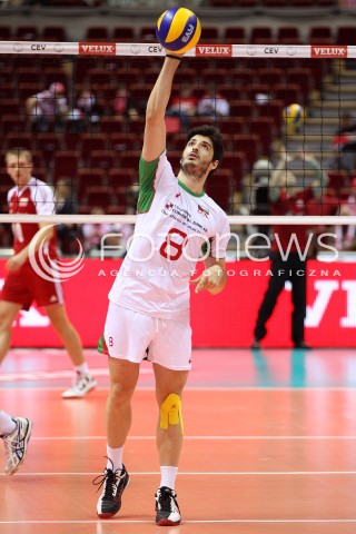  24.09.2013 GDANSK ERGO ARENA<br />SIATKOWKA MEZCZYZN<br />MISTRZOSTWA EUROPY W SIATKOWCE MEZCZYZN 2013 CEV VELUX<br />VOLLEYBALL EUROPEAN CHAMPIONSHIP MEN 2013 - FINAL ROUND <br />BARAZE O AWANS DO CWIERCFINALU<br />POLSKA - BULGARIA ( POLAND - BULGARIA )<br />N/Z TODOR SKRIMOV SYLWETKA <br /> 