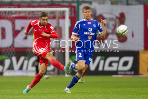  25.09.2013 LODZ PILKA NOZNA T-MOBILE EKSTRAKLASA SEZON 2013/2014 FOOTBALL POLISH EKSTRAKLASA SEASON WIDZEW LODZ - RUCH CHORZOW N/Z ALEN MELUNOVIC PIOTR STAWARCZYK   