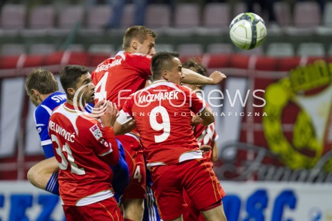  25.09.2013 LODZ PILKA NOZNA T-MOBILE EKSTRAKLASA SEZON 2013/2014 FOOTBALL POLISH EKSTRAKLASA SEASON WIDZEW LODZ - RUCH CHORZOW N/Z EDUARDS VISNAKOVS MARCIN MALINOWSKI   