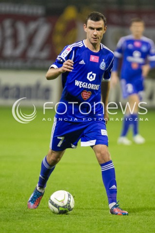  25.09.2013 LODZ PILKA NOZNA T-MOBILE EKSTRAKLASA SEZON 2013/2014 FOOTBALL POLISH EKSTRAKLASA SEASON WIDZEW LODZ - RUCH CHORZOW N/Z STARZYNSKI FILIP SYLWETKA   