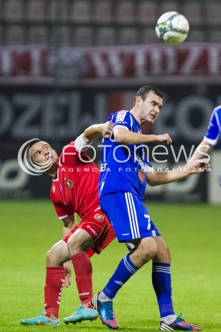  25.09.2013 LODZ PILKA NOZNA T-MOBILE EKSTRAKLASA SEZON 2013/2014 FOOTBALL POLISH EKSTRAKLASA SEASON WIDZEW LODZ - RUCH CHORZOW N/Z MARCIN KACZMAREK FILIP STARZYNSKI   