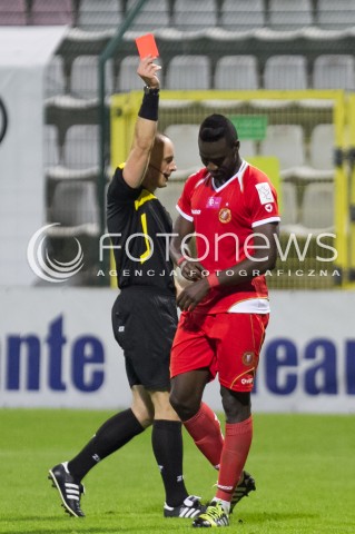  25.09.2013 LODZ PILKA NOZNA T-MOBILE EKSTRAKLASA SEZON 2013/2014 FOOTBALL POLISH EKSTRAKLASA SEASON WIDZEW LODZ - RUCH CHORZOW N/Z KEVIN LAFRANCE KARNY   