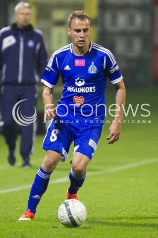  25.09.2013 LODZ PILKA NOZNA T-MOBILE EKSTRAKLASA SEZON 2013/2014 FOOTBALL POLISH EKSTRAKLASA SEASON WIDZEW LODZ - RUCH CHORZOW N/Z JAKUB SMEKTALA SYLWETKA   