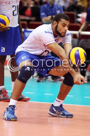  25.09.2013 GDANSK ERGO ARENA<br />SIATKOWKA MEZCZYZN<br />MISTRZOSTWA EUROPY W SIATKOWCE MEZCZYZN 2013 CEV VELUX<br />VOLLEYBALL EUROPEAN CHAMPIONSHIP MEN 2013 - FINAL ROUND <br />BARAZE O AWANS DO CWIERCFINALU<br />FRANCJA - ROSJA ( FRANCE - RUSSIA )<br />N/Z EARVIN NGAPETH SYLWETKA <br /> 
