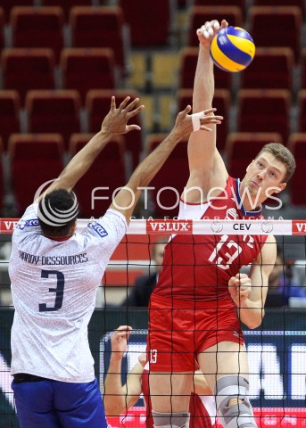  25.09.2013 GDANSK ERGO ARENA<br />SIATKOWKA MEZCZYZN<br />MISTRZOSTWA EUROPY W SIATKOWCE MEZCZYZN 2013 CEV VELUX<br />VOLLEYBALL EUROPEAN CHAMPIONSHIP MEN 2013 - FINAL ROUND <br />BARAZE O AWANS DO CWIERCFINALU<br />FRANCJA - ROSJA ( FRANCE - RUSSIA )<br />N/Z DMITRIY MUSERSKIY GERALD HARDY-DESSOURCES <br /> 