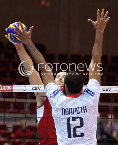  25.09.2013 GDANSK ERGO ARENA<br />SIATKOWKA MEZCZYZN<br />MISTRZOSTWA EUROPY W SIATKOWCE MEZCZYZN 2013 CEV VELUX<br />VOLLEYBALL EUROPEAN CHAMPIONSHIP MEN 2013 - FINAL ROUND <br />BARAZE O AWANS DO CWIERCFINALU<br />FRANCJA - ROSJA ( FRANCE - RUSSIA )<br />N/Z NIKOLAY PAVLOV EARVIN NGAPETH <br /> 