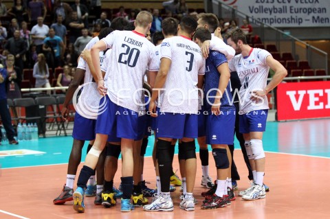  25.09.2013 GDANSK ERGO ARENA<br />SIATKOWKA MEZCZYZN<br />MISTRZOSTWA EUROPY W SIATKOWCE MEZCZYZN 2013 CEV VELUX<br />VOLLEYBALL EUROPEAN CHAMPIONSHIP MEN 2013 - FINAL ROUND <br />BARAZE O AWANS DO CWIERCFINALU<br />FRANCJA - ROSJA ( FRANCE - RUSSIA )<br />N/Z ZESPOL FRANCJI<br /> 