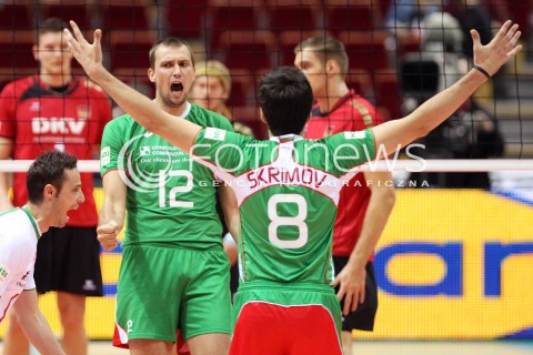  25.09.2013 GDANSK ERGO ARENA<br />SIATKOWKA MEZCZYZN<br />MISTRZOSTWA EUROPY W SIATKOWCE MEZCZYZN 2013 CEV VELUX<br />VOLLEYBALL EUROPEAN CHAMPIONSHIP MEN 2013 - FINAL ROUND <br />BARAZE O AWANS DO CWIERCFINALU<br />NIEMCY - BULGARIA ( GERMANY - BULGARIA )<br />N/Z VIKTOR YOSIFOV TODOR SKRIMOV RADOSC EMOCJE <br /> 