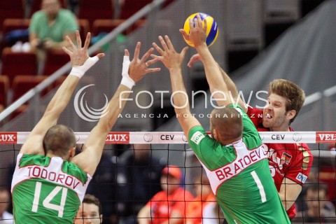  25.09.2013 GDANSK ERGO ARENA<br />SIATKOWKA MEZCZYZN<br />MISTRZOSTWA EUROPY W SIATKOWCE MEZCZYZN 2013 CEV VELUX<br />VOLLEYBALL EUROPEAN CHAMPIONSHIP MEN 2013 - FINAL ROUND <br />BARAZE O AWANS DO CWIERCFINALU<br />NIEMCY - BULGARIA ( GERMANY - BULGARIA )<br />N/Z SEBASTIAN SCHWARZ TEODOR TODOROV GEORGI BRATOEV <br /> 