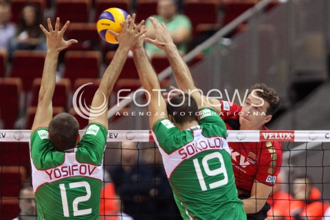  25.09.2013 GDANSK ERGO ARENA<br />SIATKOWKA MEZCZYZN<br />MISTRZOSTWA EUROPY W SIATKOWCE MEZCZYZN 2013 CEV VELUX<br />VOLLEYBALL EUROPEAN CHAMPIONSHIP MEN 2013 - FINAL ROUND <br />BARAZE O AWANS DO CWIERCFINALU<br />NIEMCY - BULGARIA ( GERMANY - BULGARIA )<br />N/Z DENYS KALIBERDA VIKTOR YOSIFOV TSVETAN SOKOLOV <br /> 