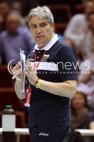  25.09.2013 GDANSK ERGO ARENA<br />SIATKOWKA MEZCZYZN<br />MISTRZOSTWA EUROPY W SIATKOWCE MEZCZYZN 2013 CEV VELUX<br />VOLLEYBALL EUROPEAN CHAMPIONSHIP MEN 2013 - FINAL ROUND <br />BARAZE O AWANS DO CWIERCFINALU<br />NIEMCY - BULGARIA ( GERMANY - BULGARIA )<br />N/Z CAMILLO PLACI HEAD COACH ( TRENER ) SYLWETKA <br /> 