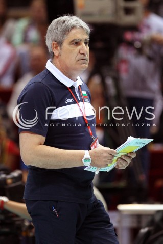  25.09.2013 GDANSK ERGO ARENA<br />SIATKOWKA MEZCZYZN<br />MISTRZOSTWA EUROPY W SIATKOWCE MEZCZYZN 2013 CEV VELUX<br />VOLLEYBALL EUROPEAN CHAMPIONSHIP MEN 2013 - FINAL ROUND <br />BARAZE O AWANS DO CWIERCFINALU<br />NIEMCY - BULGARIA ( GERMANY - BULGARIA )<br />N/Z CAMILLO PLACI HEAD COACH ( TRENER ) SYLWETKA <br /> 