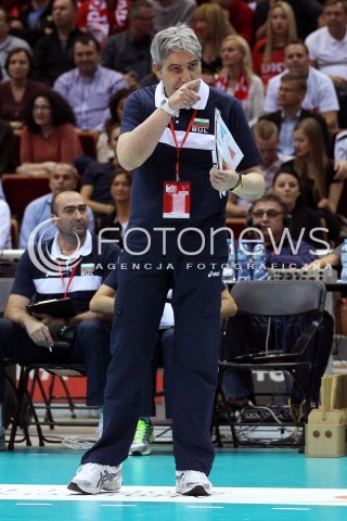  25.09.2013 GDANSK ERGO ARENA<br />SIATKOWKA MEZCZYZN<br />MISTRZOSTWA EUROPY W SIATKOWCE MEZCZYZN 2013 CEV VELUX<br />VOLLEYBALL EUROPEAN CHAMPIONSHIP MEN 2013 - FINAL ROUND <br />BARAZE O AWANS DO CWIERCFINALU<br />NIEMCY - BULGARIA ( GERMANY - BULGARIA )<br />N/Z CAMILLO PLACI HEAD COACH ( TRENER ) SYLWETKA <br /> 