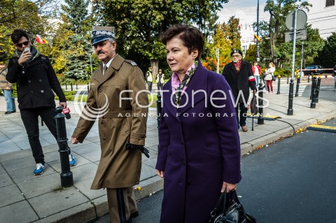  27.09.2013 WARSZAWA 74. ROCZNICA POWSTANIA POLSKIEGO PANSTWA PODZIEMNEGO N/Z HANNA GRONKIEWICZ-WALTZ  