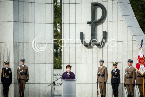  27.09.2013 WARSZAWA 74. ROCZNICA POWSTANIA POLSKIEGO PANSTWA PODZIEMNEGO N/Z HANNA GRONKIEWICZ-WALTZ  
