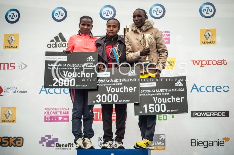  29.09.2013 WARSZAWA 35 PZU MARATON WARSZAWSKI N/Z DEKORACJA GOITETOM HAFTU TESHEMA ABEBA TEKLU GEBREMESKEL LYDIA RUTTO  