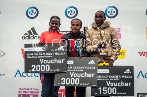  29.09.2013 WARSZAWA 35 PZU MARATON WARSZAWSKI N/Z DEKORACJA GOITETOM HAFTU TESHEMA ABEBA TEKLU GEBREMESKEL LYDIA RUTTO  