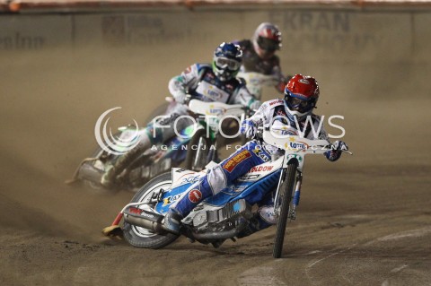  29.09.2013 RZESZOW ZUZEL SPEEDWAY <br />FINAL INDYWIDUALNYCH MISTRZOSTW EUROPY 2013 NA ZUZLU W RZESZOWIE<br />FINAL ROUND INDIVIDUAL SPEEDWAY EUROPEAN CHAMPIONSHIP IN RZESZOW<br />N/Z BIEG 4: NICKI PEDERSEN (CZERWONY), HANS ANDERSEN (NIEBIESKI), LEON MADSEN (BIALY)<br /> 