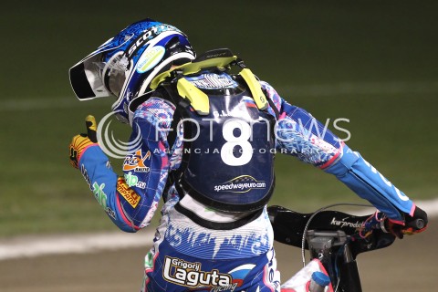  29.09.2013 RZESZOW ZUZEL SPEEDWAY <br />FINAL INDYWIDUALNYCH MISTRZOSTW EUROPY 2013 NA ZUZLU W RZESZOWIE<br />FINAL ROUND INDIVIDUAL SPEEDWAY EUROPEAN CHAMPIONSHIP IN RZESZOW<br />N/Z GRIGORIJ LAGUTA RADOSC EMOCJE<br /> 