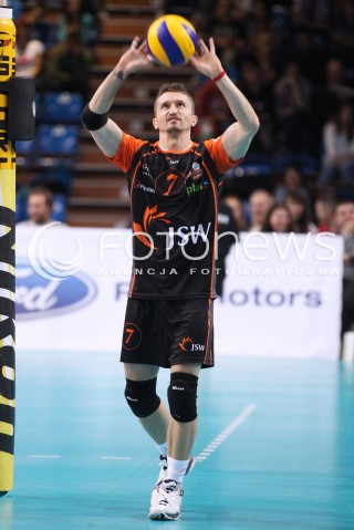  04.10.2013 RZESZOW<br />SIATKOWKA MEZCZYZN<br />MECZ TOWARZYSKI<br />ASSECO RESOVIA - JASTRZEBSKI WEGIEL<br />N/Z MICHAL MASNY SYLWETKA<br /> 