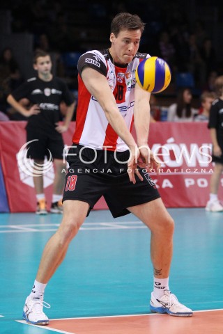  04.10.2013 RZESZOW<br />SIATKOWKA MEZCZYZN<br />MECZ TOWARZYSKI<br />ASSECO RESOVIA - JASTRZEBSKI WEGIEL<br />N/Z JOCHEN SCHOPS  SYLWETKA<br /> 