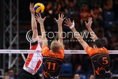  04.10.2013 RZESZOW<br />SIATKOWKA MEZCZYZN<br />MECZ TOWARZYSKI<br />ASSECO RESOVIA - JASTRZEBSKI WEGIEL<br />N/Z DAWID KONARSKI THOMAS JARMOC ALEN PAJENK <br /> 