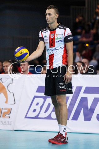  04.10.2013 RZESZOW<br />SIATKOWKA MEZCZYZN<br />MECZ TOWARZYSKI<br />ASSECO RESOVIA - JASTRZEBSKI WEGIEL<br />N/Z PAUL LOTMAN SYLWETKA<br /> 