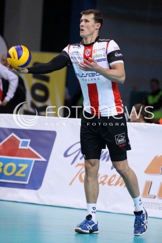  04.10.2013 RZESZOW<br />SIATKOWKA MEZCZYZN<br />MECZ TOWARZYSKI<br />ASSECO RESOVIA - JASTRZEBSKI WEGIEL<br />N/Z LUKAS TICHACEK SYLWETKA<br /> 