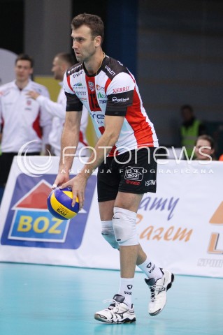  04.10.2013 RZESZOW<br />SIATKOWKA MEZCZYZN<br />MECZ TOWARZYSKI<br />ASSECO RESOVIA - JASTRZEBSKI WEGIEL<br />N/Z PETER VERES SYLWETKA<br /> 