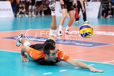  04.10.2013 RZESZOW<br />SIATKOWKA MEZCZYZN<br />MECZ TOWARZYSKI<br />ASSECO RESOVIA - JASTRZEBSKI WEGIEL<br />N/Z MATEUSZ MALINOWSKI<br /> 