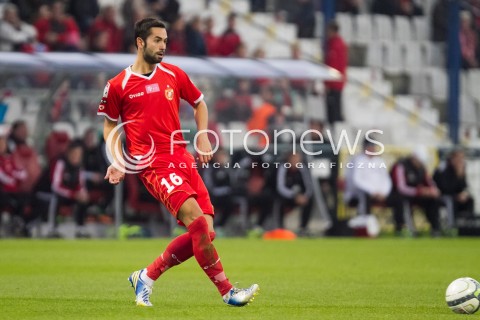  06.10.2013 LODZ PILKA NOZNA T-MOBILE EKSTRAKLASA SEZON 2013/2014 FOOTBALL POLISH EKSTRAKLASA SEASON WIDZEW LODZ - LECHIA GDANSK N/Z JONATHAN DE AMO PEREZ SYLWETKA   