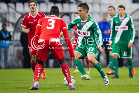  06.10.2013 LODZ PILKA NOZNA T-MOBILE EKSTRAKLASA SEZON 2013/2014 FOOTBALL POLISH EKSTRAKLASA SEASON WIDZEW LODZ - LECHIA GDANSK N/Z MARCIN PIETROWSKI   