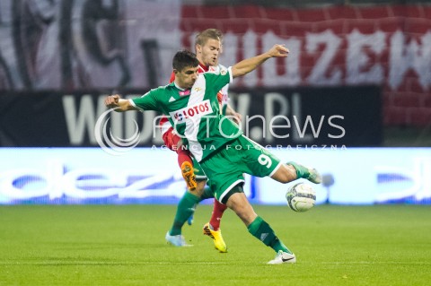  06.10.2013 LODZ PILKA NOZNA T-MOBILE EKSTRAKLASA SEZON 2013/2014 FOOTBALL POLISH EKSTRAKLASA SEASON WIDZEW LODZ - LECHIA GDANSK N/Z PIOTR GRZELCZAK   