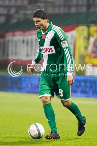  06.10.2013 LODZ PILKA NOZNA T-MOBILE EKSTRAKLASA SEZON 2013/2014 FOOTBALL POLISH EKSTRAKLASA SEASON WIDZEW LODZ - LECHIA GDANSK N/Z PATRYK TUSZYNSKI SYLWETKA   