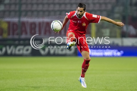  06.10.2013 LODZ PILKA NOZNA T-MOBILE EKSTRAKLASA SEZON 2013/2014 FOOTBALL POLISH EKSTRAKLASA SEASON WIDZEW LODZ - LECHIA GDANSK N/Z  JONATHAN DE AMO PEREZ SYLWETKA   