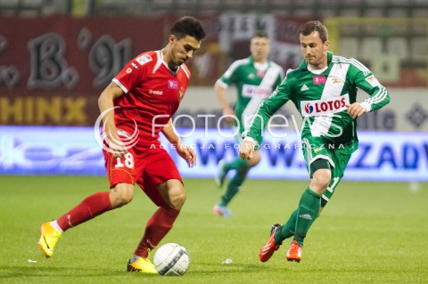  06.10.2013 LODZ PILKA NOZNA T-MOBILE EKSTRAKLASA SEZON 2013/2014 FOOTBALL POLISH EKSTRAKLASA SEASON WIDZEW LODZ - LECHIA GDANSK N/Z  JONATHAN DE AMO PEREZ   