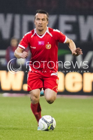  06.10.2013 LODZ PILKA NOZNA T-MOBILE EKSTRAKLASA SEZON 2013/2014 FOOTBALL POLISH EKSTRAKLASA SEASON WIDZEW LODZ - LECHIA GDANSK N/Z MARCIN KACZMAREK SYLWETKA   