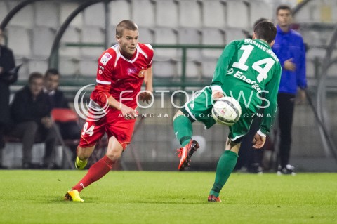  06.10.2013 LODZ PILKA NOZNA T-MOBILE EKSTRAKLASA SEZON 2013/2014 FOOTBALL POLISH EKSTRAKLASA SEASON WIDZEW LODZ - LECHIA GDANSK N/Z VEJLKO BATROVIC   