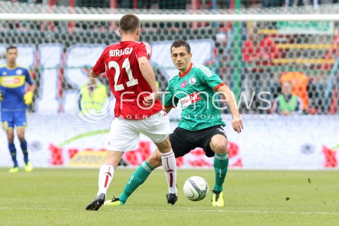  06.10.2013 KRAKOW <br />PILKA NOZNA POLSKA T-MOBILE EKSTRAKLASA SEZON 2013/2014 FOOTBALL POLISH EKSTRAKLASA SEASON 2013/2014 WISLA KRAKOW - LEGIA WARSZAWA<br />N/Z TOMASZ JODLOWIEC LUKASZ BURLIGA <br /> 