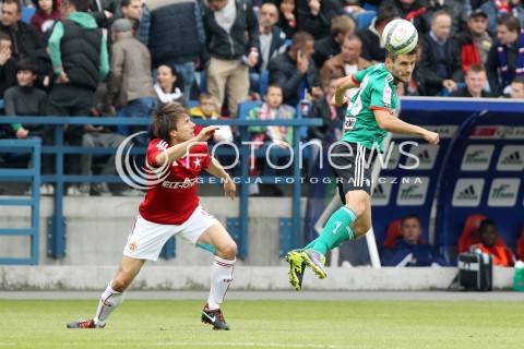  06.10.2013 KRAKOW <br />PILKA NOZNA POLSKA T-MOBILE EKSTRAKLASA SEZON 2013/2014 FOOTBALL POLISH EKSTRAKLASA SEASON 2013/2014 WISLA KRAKOW - LEGIA WARSZAWA<br />N/Z RAFAL BOGUSKI LUKASZ BROZ <br /> 
