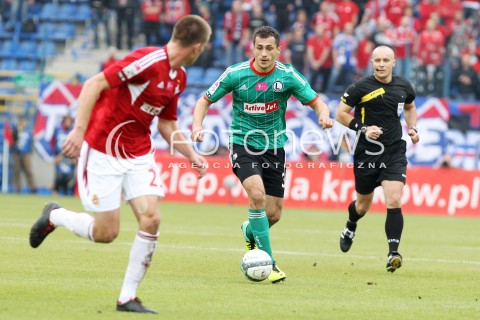  06.10.2013 KRAKOW <br />PILKA NOZNA POLSKA T-MOBILE EKSTRAKLASA SEZON 2013/2014 FOOTBALL POLISH EKSTRAKLASA SEASON 2013/2014 WISLA KRAKOW - LEGIA WARSZAWA<br />N/Z TOMASZ JODLOWIEC MICHAL CHRAPEK <br /> 