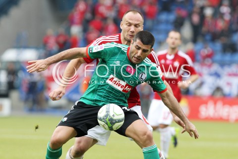  06.10.2013 KRAKOW <br />PILKA NOZNA POLSKA T-MOBILE EKSTRAKLASA SEZON 2013/2014 FOOTBALL POLISH EKSTRAKLASA SEASON 2013/2014 WISLA KRAKOW - LEGIA WARSZAWA<br />N/Z WLADIMER DWALISZWILI ARKADIUSZ GLOWACKI <br /> 